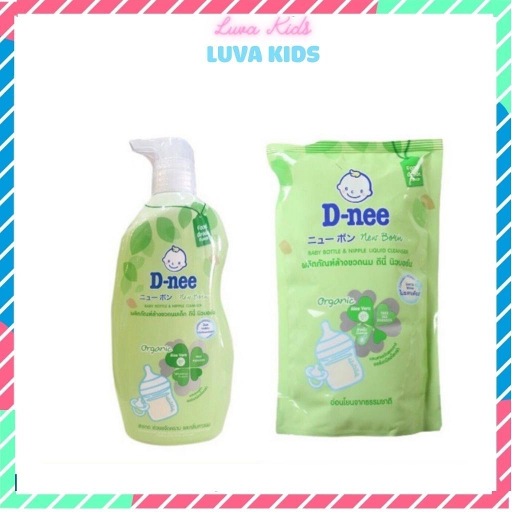 Nước rửa bình sữa, rau củ quả dnee thái lan 600ml/620ml 100% từ thiên nhiên an toàn, lành tính ori kids