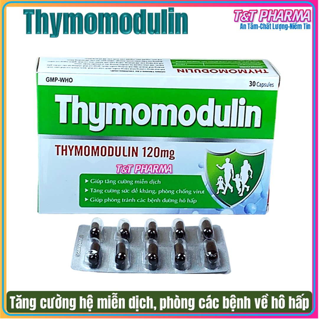 Viên uống Thymomodulin 120mg tăng cường sức đề kháng, phòng tránh bệnh đường hô hấp