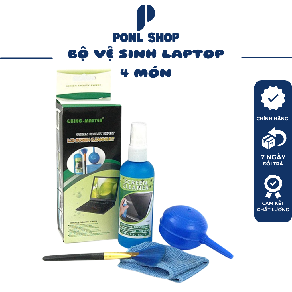 [HCM] BỘ VỆ SINH LAPTOP 4 MÓN, BỘ VỆ SINH MÁY TÍNH ĐA NĂNG