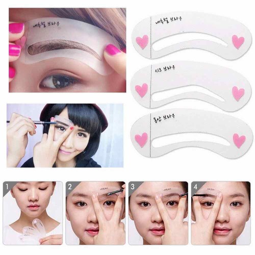 Khuôn kẻ chân mày 3 kiểu dáng thời trang tiện lợi Mini Brow Class