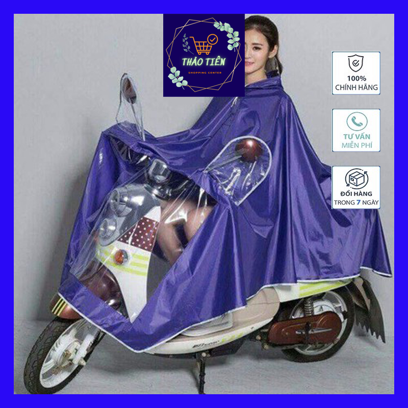 Áo Mưa Phản Quang Vải Dù [ Loại 1] , Áo Mưa 2 Đầu Chống Rách Có Kính Che Mặt Cao Cấp, Áo mưa đơn, Áo mưa đôi siêu bền TT