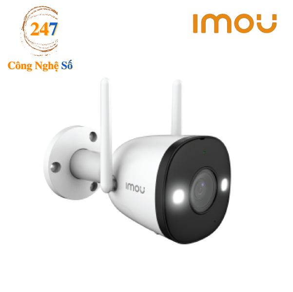 [HCM]Camera wifi ngoài trời Bullet 2E 4MP IPC-F42FP MÀU 24/7 Công Nghệ Số 247