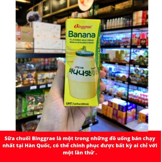 SỮA CHUỐI BINGGRAE HÀN QUỐC HỘP 200ML