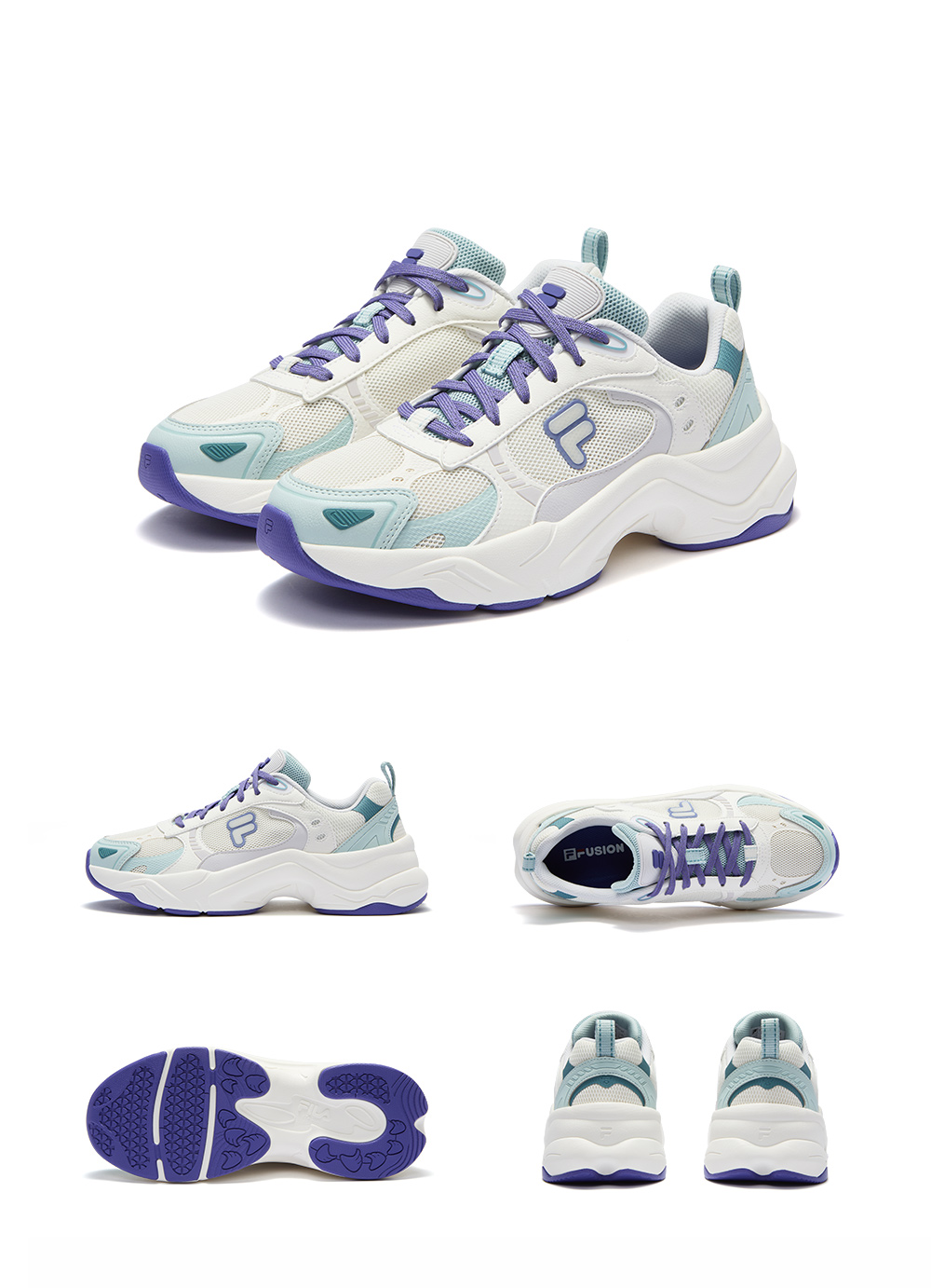 FILA FUSION UNIQUE Women Sneakers Off white White Light Blue