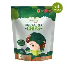 ภาพขนาดย่อของสินค้าGreendayKids Fruit Farm Broccoli Chips / กรีนเดย์ ฟรุ๊ตฟาร์ม บร็อคโคลี่กรอบ 36 g (แพค 4 ซอง) l มี 4 ห่อเล็กในห่อใหญ่