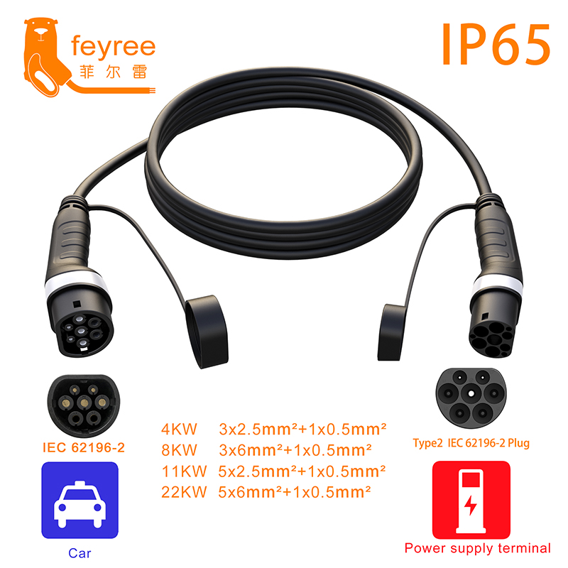 Ev Charger Cable Type2 Plug 32a 11kw 22kw Female Adapter Iec62196-2  Connector For Electric Vehicle Car Charging Station - Electric Vehicle  Service Equipment - AliExpress