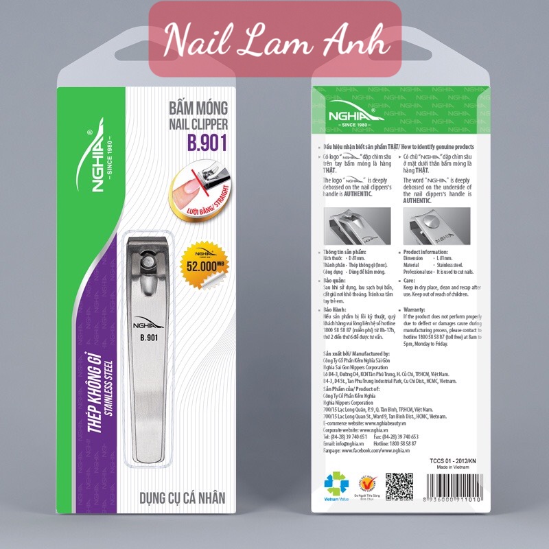 Bấm móng b901- kềm nghĩa