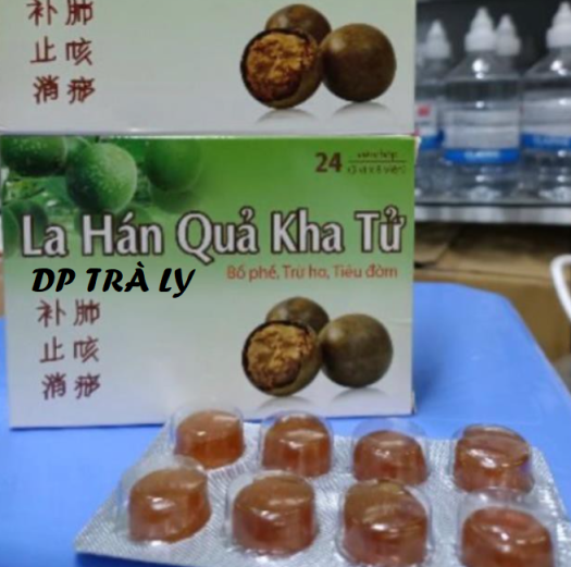Kẹo ngậm la hán quả kha tử - hộp 24 viên