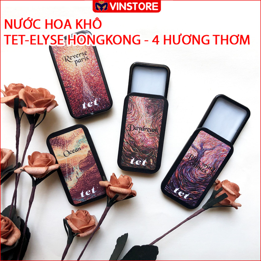 Nước hoa khô Vinstore TETELYSE nước hoa sáp khô dành cho nam và nữ thiết kế mini tiện lợi bỏ túi