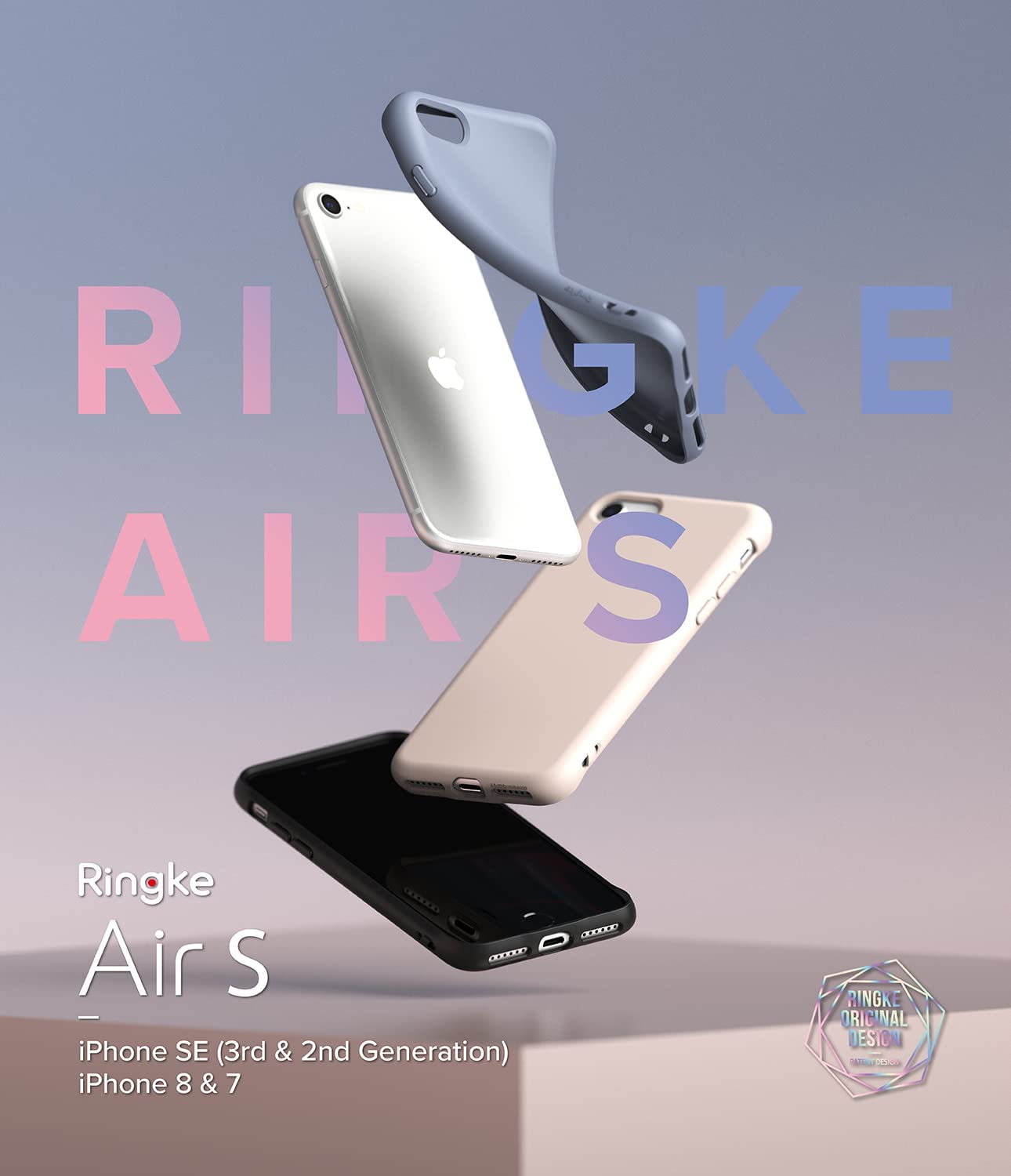 Ốp lưng iPhone SE 2022 / 2020 / iPhone 8 / 7 Ringke Air-S Hàn Quốc (iPhone SE 3rd / 2nd)