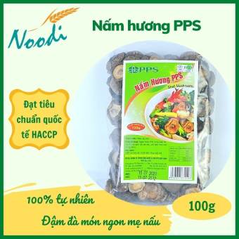 Nấm hương khô 100g PPS được sấy từ nấm huong khô tự nhiên, Nấm hương khô PPS có mùi thơm tự nhiên [Noodi] nấm hương khô nấm hương nấm khô nam huong kho  nấm huong khô nam huong nấm hương rừng tây bắc - nấm hương pps