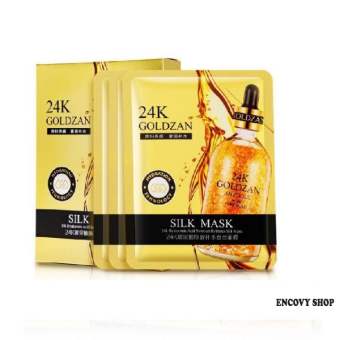 Hộp 10 Miếng Mặt Nạ Vàng 24k Goldzan Silk Mask