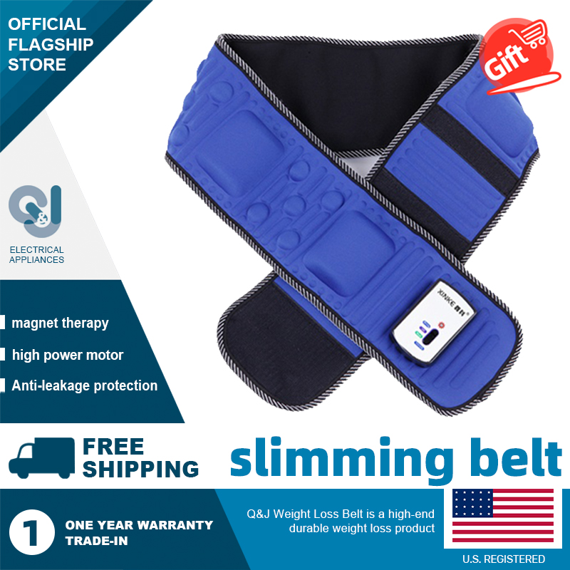 Gambar [Local Warranty] Q J Waist Massager Waist Vibration Slimming Massager Slimming Massage Belt Electric Abs Training foot massage machine massager machine slimming body weight loss???