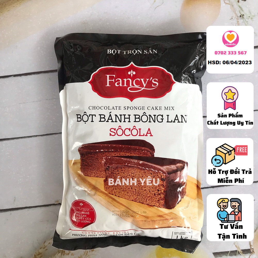 Bột bánh bông lan SOCOLA Fancys 1kg