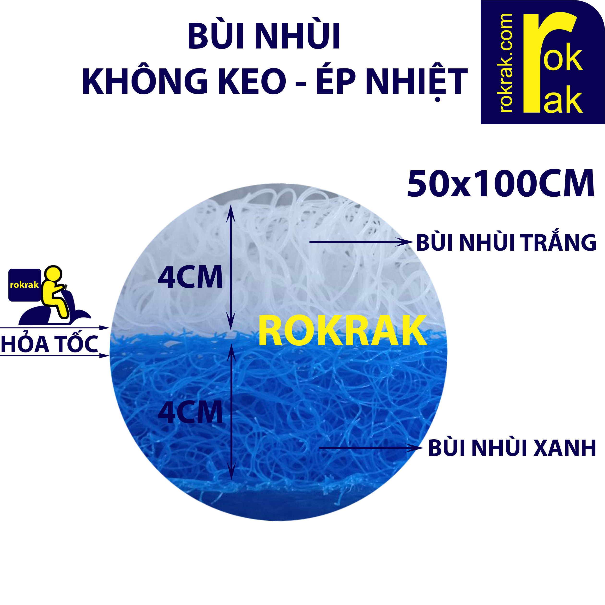 [HCM]Jmat không keo Bùi nhùi Nhật 50x100cm lọc vi sinh hồ cá