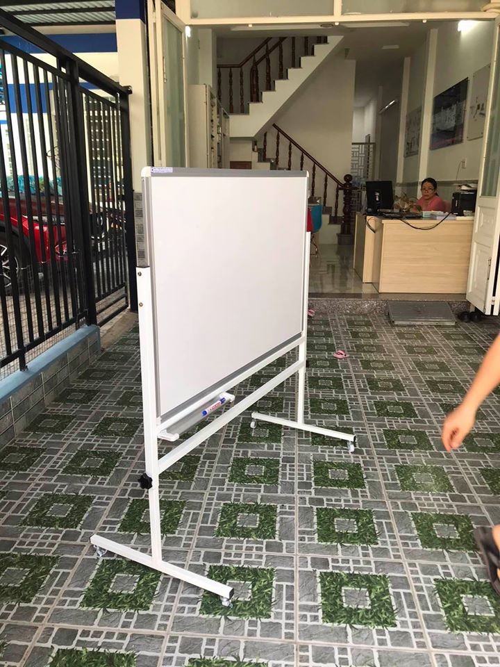 [HCM]Bảng di động 1 mặt - Viết bút lông cao cấp kẻ ô ly- BẢNG VIẾT BAVICO BVC0098 (Trắng) KT 80x120 cm