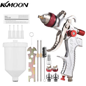 KKmoon Bộ Phun Sơn HVLP Bình Phun Khí Nén Trọng Lực Bình Phun Mini Bình Phun Sơn Với Cốc 600Ml Vòi Phun 1.4/1.7/2.0Mm Để Sơn Tường Nội Thất Xe Hơi