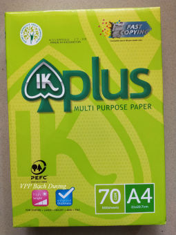 Giấy IK Plus 70 gsm A4- ram