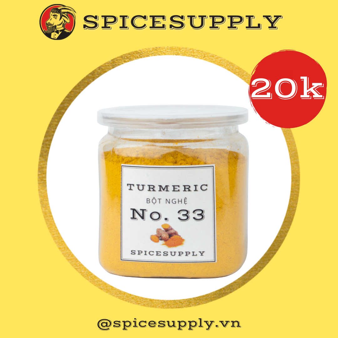 [HCM]Hũ 80g Turmeric Powder - Bột Nghệ SPICESUPPLY Việt Nam Thực Phẩm Ướp Thịt Cà Ri Sỉ Lẻ