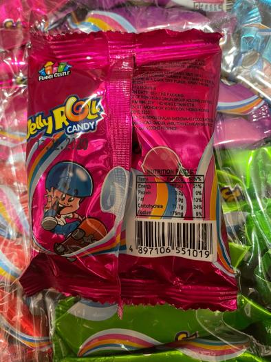 KẸO CUỘN TRÁI CÂY JELLY ROLL CANDY ( Bịch 30 gói)