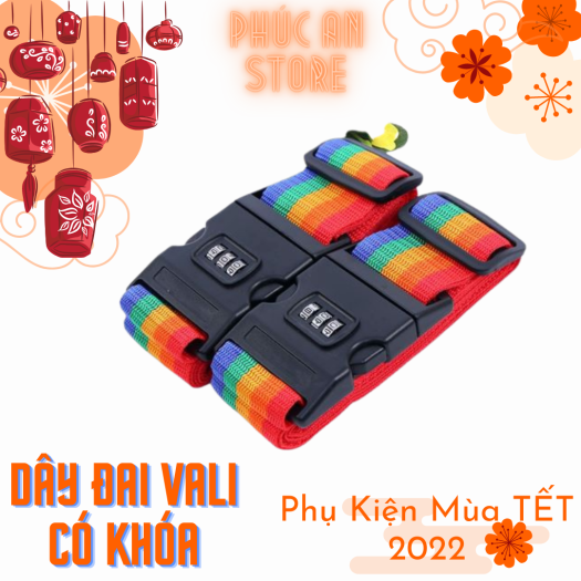 PHỤ KIỆN TẾT 2022 - DÂY ĐAI VALI CÓ KHÓA SỐ - SẢN PHẨM ĐẢM BẢO AN TOÀN CHO HÀNH LÝ CỦA BẠN KHI ĐI LẠI MÙA TẾT