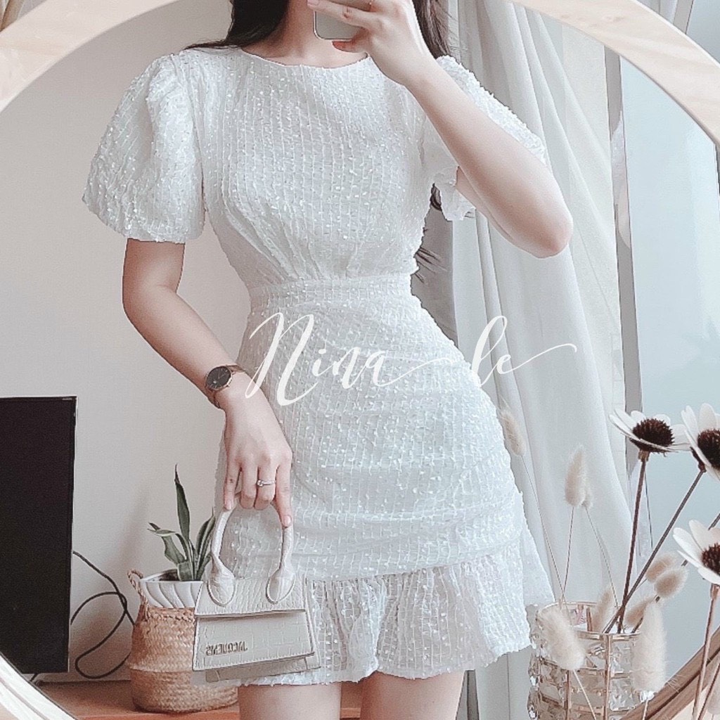 [HCM]ĐẦM NỮ PHỐI KIM TUYẾN  SIÊU SANG ĐẸP LỘNG LẨY