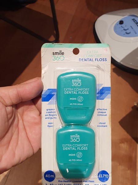 Bộ 2 hộp chỉ nha khoa Smile 360 Extra Comfort Dental Floss Mint 40m x 2 (Mỹ)