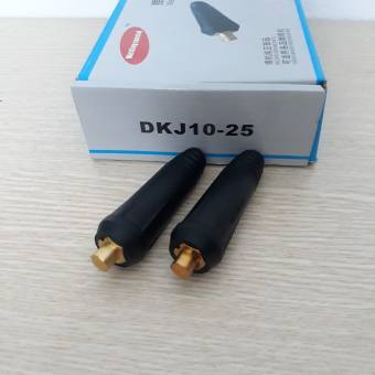 Giắc máy hàn 10-25 đầu đực (2 cái - Giắc đực DKJ10-25 đấu cáp hàn)