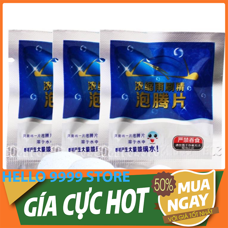 Combo 50 viên sủi rửa kính - nước rửa kính - viên rửa kính - viên xủi rửa kính - viên sủi rửa kính xe ô tô - chăm sóc kính xe hơi - 1 viên = 4 lít nước