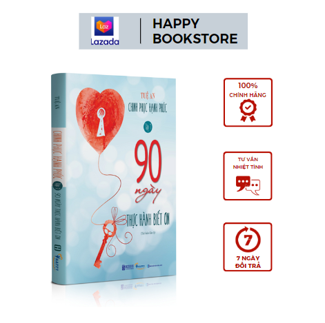 Sách - 90 ngày thực hành biết ơn - chinh phục hạnh phúc tập 1