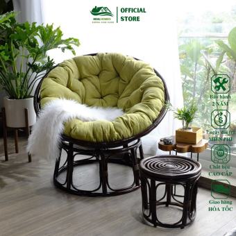 Ghế lười thư giãn Papasan mây phòng ngủ cho bé, decor ban công nằm thư giãn, trang trí phòng khách, đọc sách / HealHomes