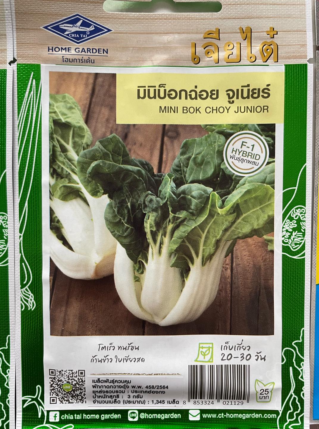 Hạt giống rau cải thìa baby Bok choy nhập thái lan nguyên gói