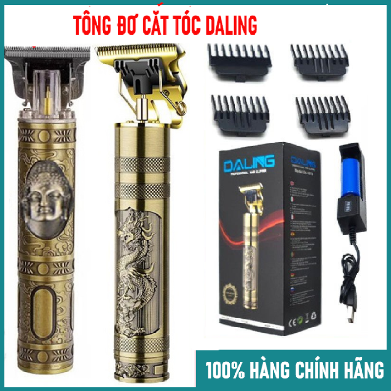 Tông Đơ Cắt Tóc Chấn Viền VINTAGE T9 Cao cấp Salon và Gia Đình Công Suất Mạnh Mẽ Pin khủng 1200 mAh