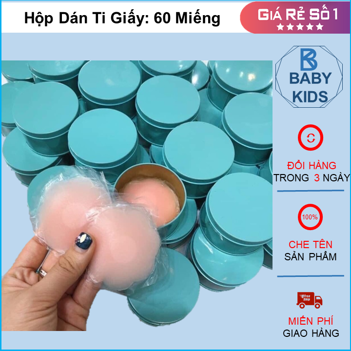 Miếng dán ngực silicon hộp 5 cặp 10 miếng, hộp miếng dán nhũ hoa nâng ngực, miếng dán đầu ti, miếng dán ngực sử dụng được nhiều lần
