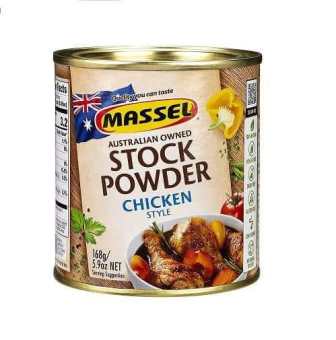 Hạt nêm rau củ vị gà Massel không bột ngọt cho bé ăn dặm chính hãng Úc 168g