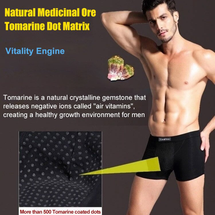 Men's Magnetic Underwear Health Breathable Plus Size Boxer Briefs Make Male  Stronger Panties L-5XL
