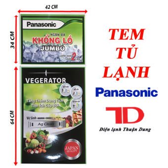 TEM DÁN TỦ LẠNH PANASONIC, TEM DÁN TỦ LẠNH, TEM TỦ LẠNH PANASONIC