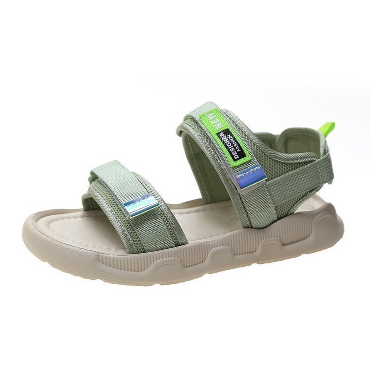 Dép nữ sandal quai dù DG1 quai dù đế cao su tem màu