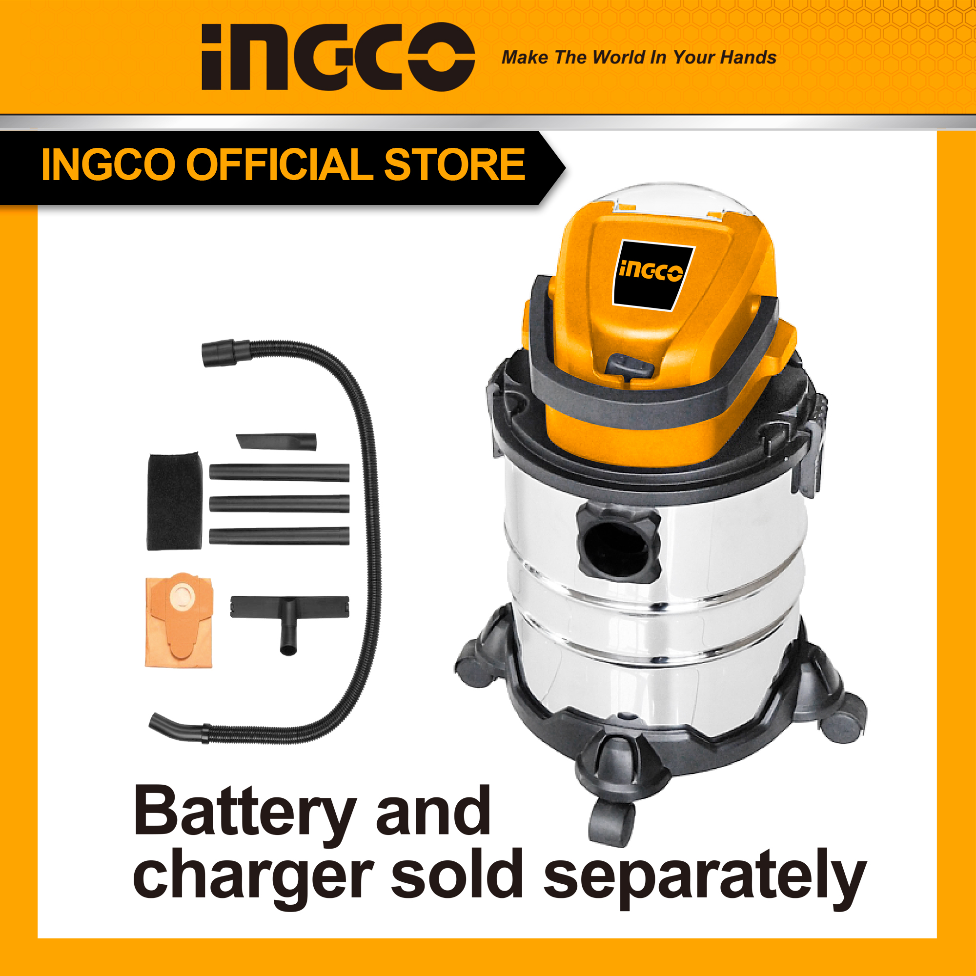 Máy hút bụi dùng pin 20v ingco cvli2005e