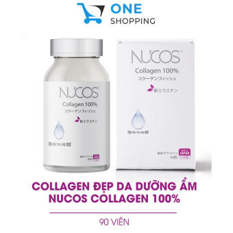 Viên uống collagen chống lão hóa cấp ẩm Nucos Collagen 100% 90 viên