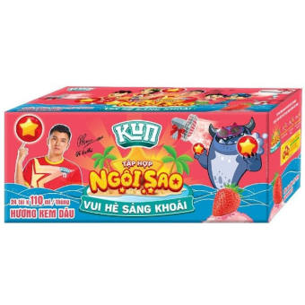 Thùng 24 Túi Sữa Chua Uống Hương Kem Dâu LiF Kun 110ml