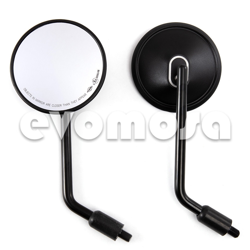 Evomosa 2 chiếc gương chiếu hậu xe máy thông dụng 10mm gương tròn sửa đổi xe máy