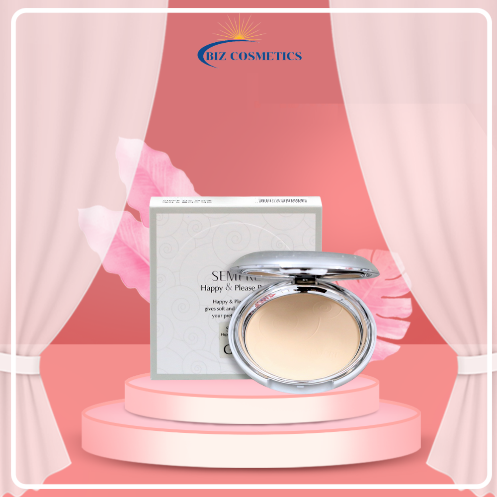 Phấn phủ cao cấp siêu mịn GEO Sempre Happy & Please Pact 22g