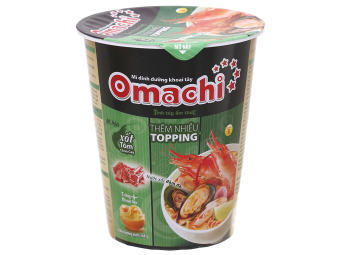 Mì Omachi Dinh Dưỡng Xốt Tôm Chua Cay Ly 68g