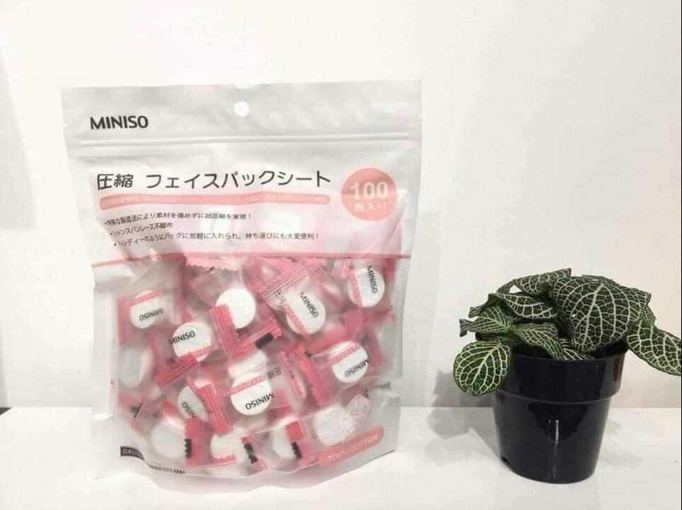 [Freeship+ quà tặng]MẶT NẠ NÉN MINISO, mặt nạ nén tiện lợi, mặt nạ nhật bản, mặt nạ giấy nén, mặt nạ giấy nén minico