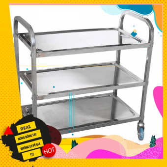 Xe tiêm 3 tầng inox 201