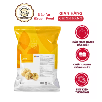 Nguyên liệu làm bánh Bột làm bánh Bột mì trộn sẵn bánh mè đen Hàn Quốc Farina Cona / Gói 1kg