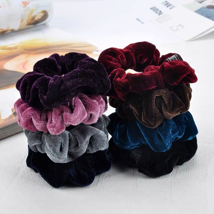 Sỉ 10 Dây Cột Tóc Vải Nhung Nhiều Màu-phukienteen