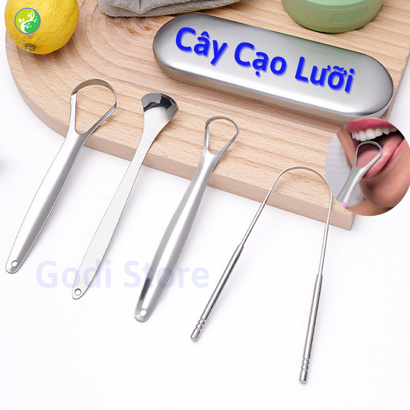 Dụng Cụ Vệ Sinh Lưỡi Làm Sạch Loại Bỏ Hôi Miệng Bằng Thép Cao Cấp Không Gỉ, Cây Nạo Lưỡi, Cạo Lưỡi Chữ U - G20