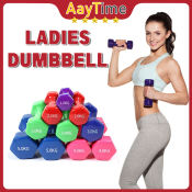 Non-slip Coated Dumbbells for Home Fitness by 